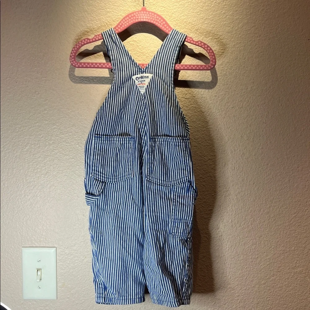 Oshkosh B’Gosh Vintage Made In USA Railroad Conductor Overalls 12 Months